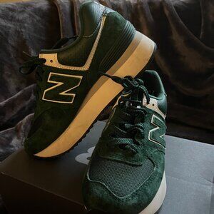 New Balance - Women's 574+ Acidic Green - WL574ZAG